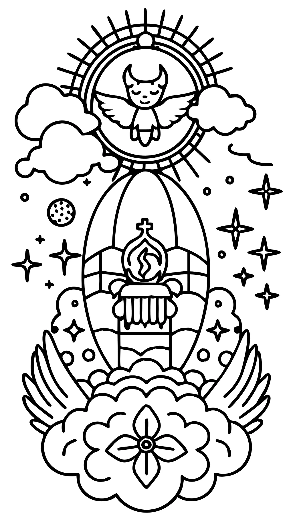 heaven coloring pages